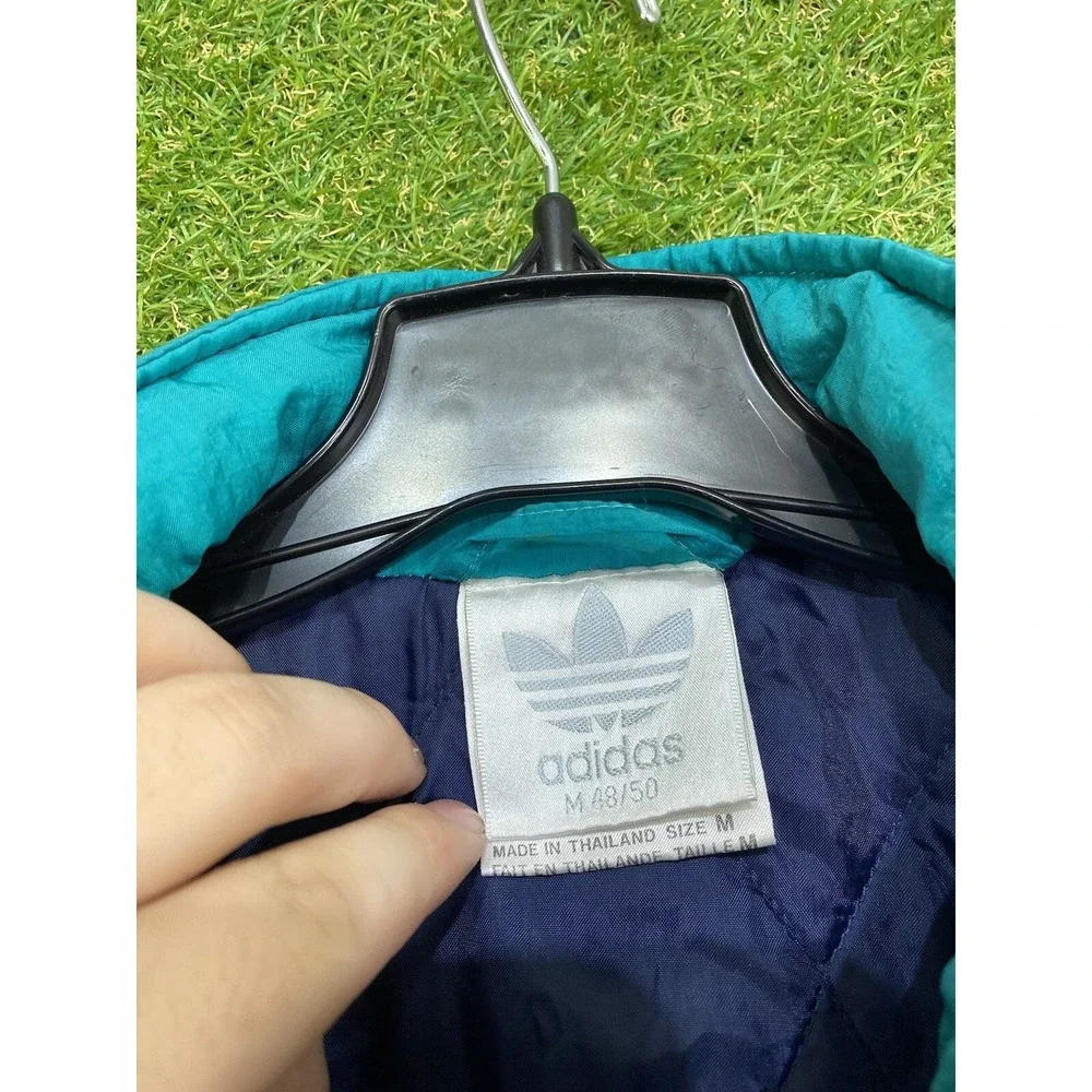 Adidas Track Jacket Mens Medium Ski Snowboard Windbreaker Tri Colorblock y2k